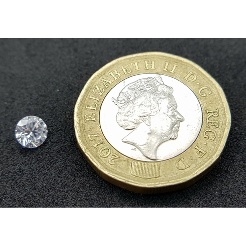 930 - A LAB GROWN ROUND BRILIANT CUT DIAMOND 0.45CT . Ref: A/S 1145