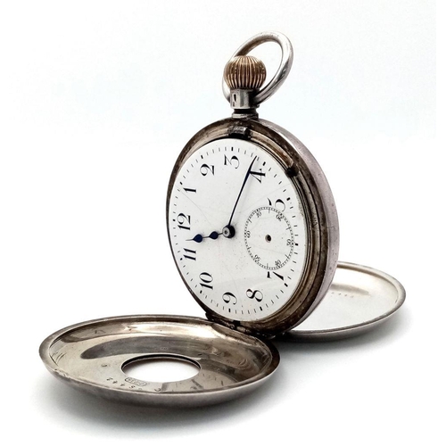 1557 - A Silver Military Presentation Hunter Pocket Watch by Stauffer & Co. Presented to Lance Corporal V.P... 