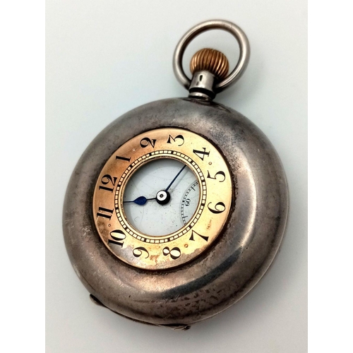 1557 - A Silver Military Presentation Hunter Pocket Watch by Stauffer & Co. Presented to Lance Corporal V.P... 