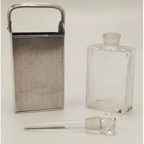 892 - A 925 silver perfume box. Total weight 37.4G. 5X3.3cm.