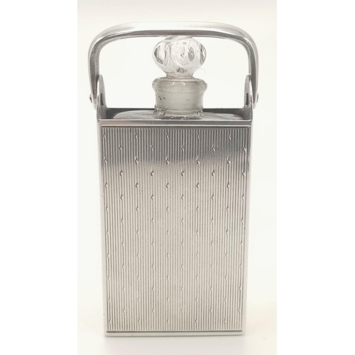 892 - A 925 silver perfume box. Total weight 37.4G. 5X3.3cm.