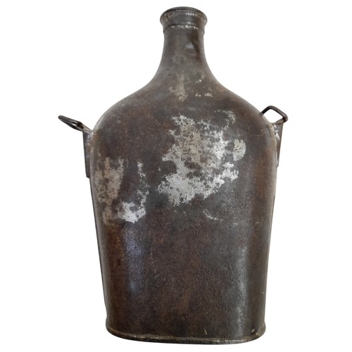 1043 - A WW1 French Miners Water Bottle. It was the miners that kept the Allied Warships running during the... 