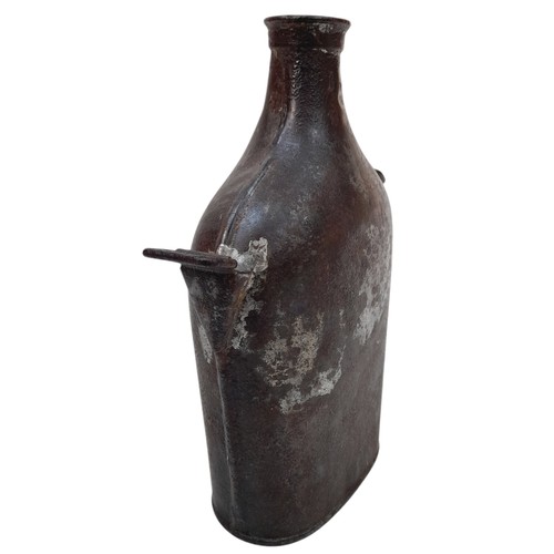 1043 - A WW1 French Miners Water Bottle. It was the miners that kept the Allied Warships running during the... 