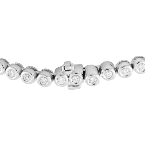 631 - An Asprey Daisy 18K White Gold 5.76ct Diamond Necklace. Made by British luxury brand Asprey, it feat... 