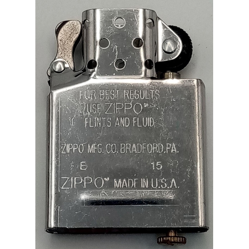 1196 - A Genuine Zippo Lighter, Limited Run, Model 15 Tribal. Complete with Original Box. UK MAINLAND SHIPP... 