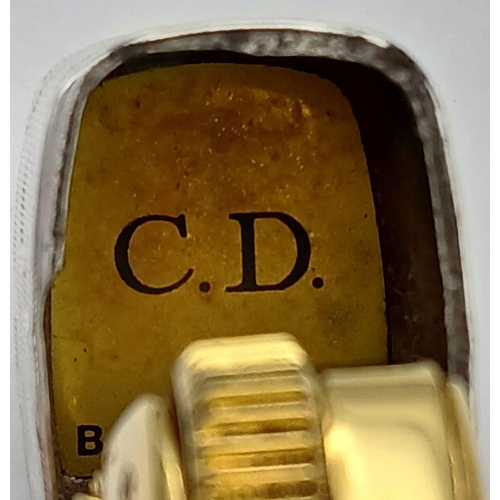 670 - A Christian Dior Vintage Lighter in Original Case - As found. UK MAINLAND SHIPPING ONLY!