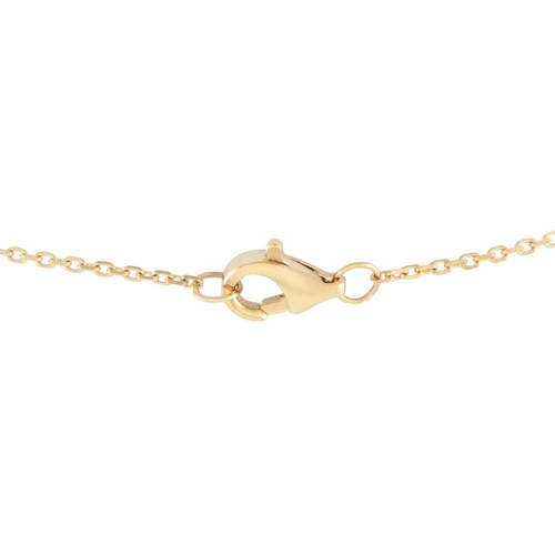 1262 - A 14K Yellow Gold 2.0ct Diamond Necklace.  It features a 14K yellow gold chain with four pear-shaped... 