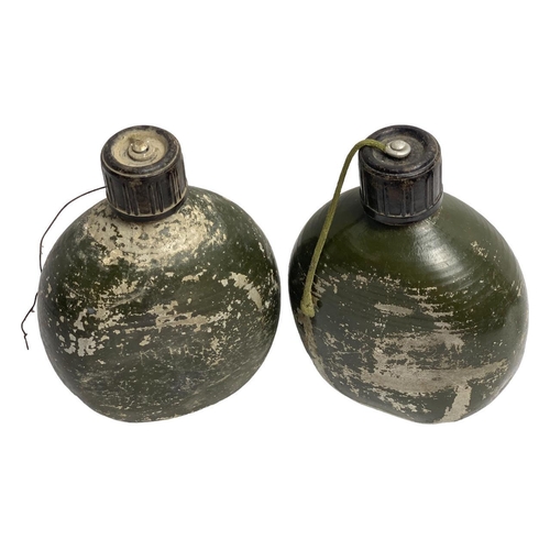 899 - Five Vietnam War era U.S. Army metal canteens, including three aluminum canteens dated 1951-1953, me... 