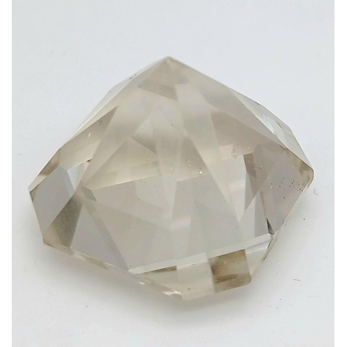 613 - A 39.81ct Colourless White African Quartz Crystal. GGI Certified.