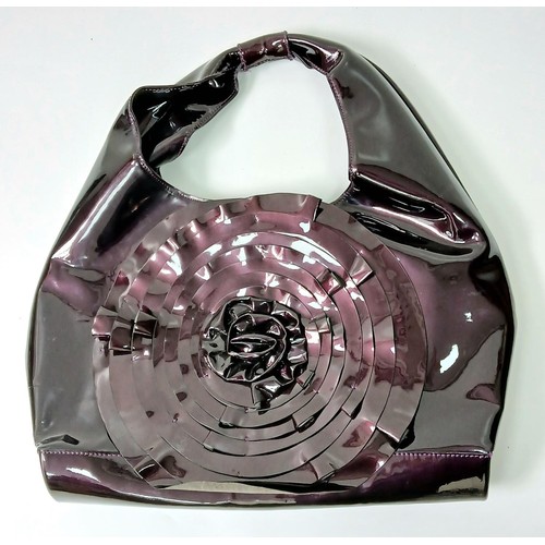 1345 - A DEEP PURPLE SWINGING SIXTIES HANDBAG BY 