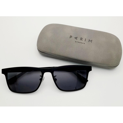 1333 - A Pair of Parim Sunglasses with Case and Pouch.