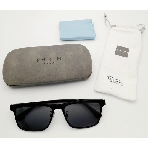 1333 - A Pair of Parim Sunglasses with Case and Pouch.