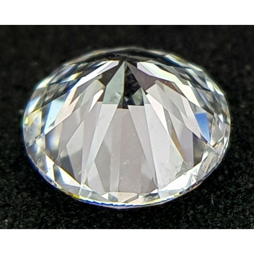 640 - A 0.8ct Brilliant Round Cut Lab Diamond - No certificate so as found.