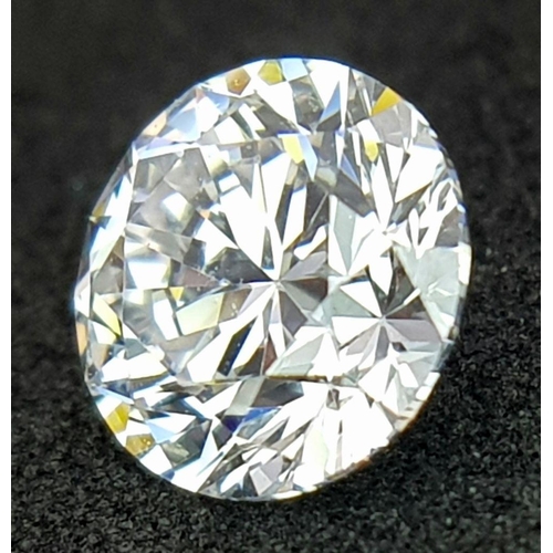 640 - A 0.8ct Brilliant Round Cut Lab Diamond - No certificate so as found.