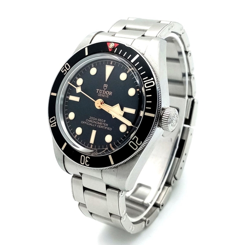 561 - A Tudor Black Bay Automatic Gents Watch. Model - 79030n. 2021. Stainless steel bracelet and case - 3... 