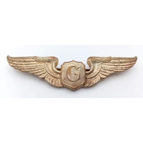 650 - A WW2 U.S.A.A.F Glider Pilots Wings. Un-marked.