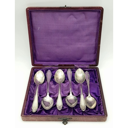 244 - Set of 6 Silver Plated German Waffen SS Teelöffels (Small Spoons).