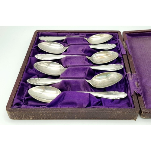 244 - Set of 6 Silver Plated German Waffen SS Teelöffels (Small Spoons).