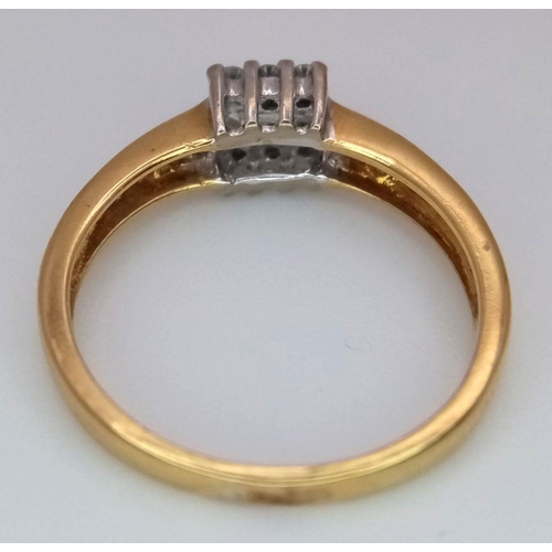 271 - A 18K YELLOW GOLD DIAMOND RING 0.33CT 2.9G SIZE M. Ref: SC 6081