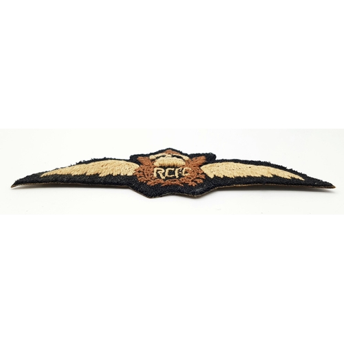 460 - A Rare WW1 Royal Canadian Flying Corps Unofficial Pilots Wings.