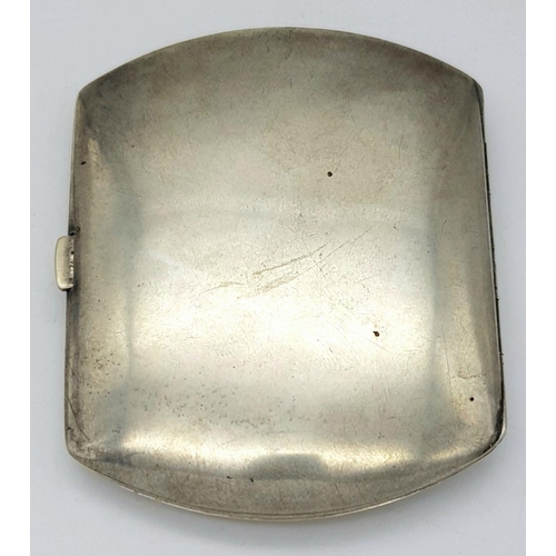 54 - A Silver Cigarette Case presented to the Imperial German Naval Ace “Theodore Osterkampmein” Although... 