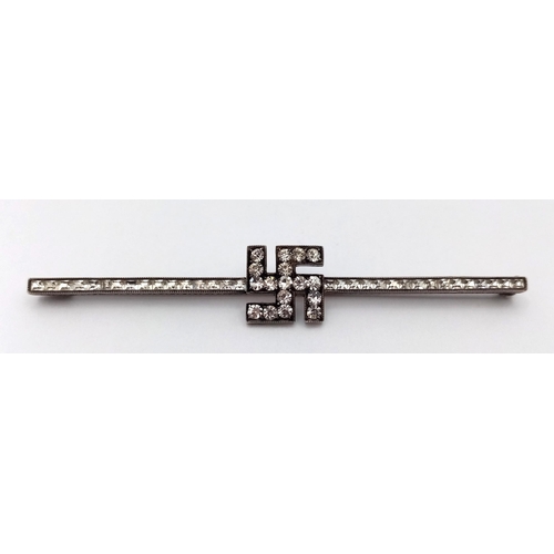 1138 - A 3rd Reich Silver Plated Decorative Patriotic Brooch.