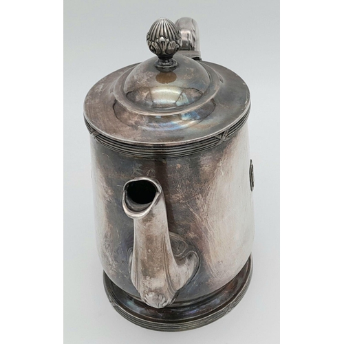 118 - A 3rd Reich Waffen SS Officers Mess Coffee Pot. Marked SS on the base.