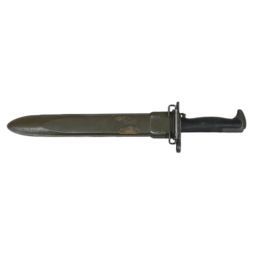 230 - A WW2 US M1 Garand Bayonet. Made by the Utica Cutlery.