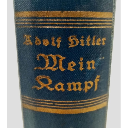 258 - A Mein Kampf 1933 Edition. All Round Good Condition for its age.