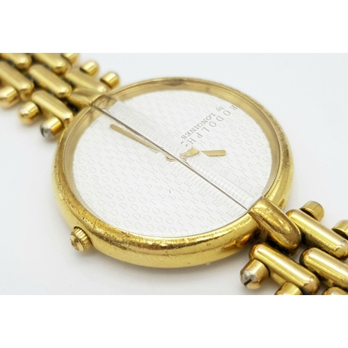 311 - A Recently Serviced (October 2024) Longines-model ‘design by Rodolphe by Longines’ Gold Tone Quartz ... 