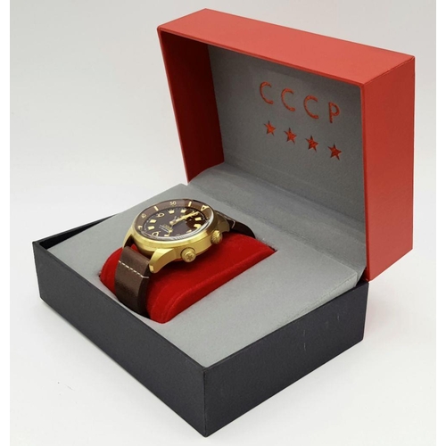 318 - A Limited Edition (83 of 400) CCCP Special Edition ‘Spetsnaz’ Bronze Case Automatic Date Watch. 42mm... 