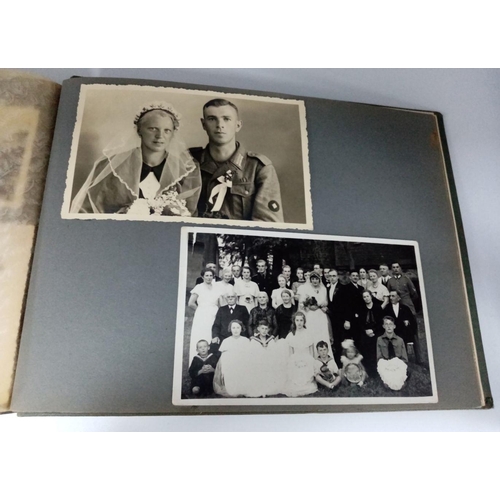 384 - A WW2 German Photo Album from a soldier in the 2nd Battery Artillery. A good selection of photos inc... 