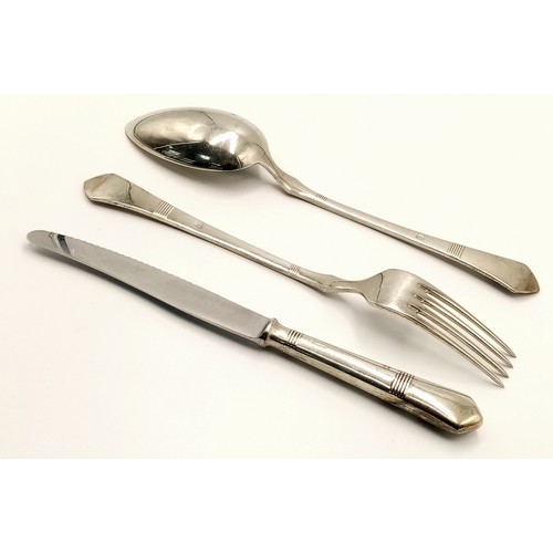 440 - A Waffen SS Knife Fork and Spoon.