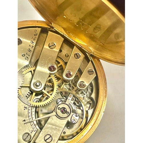 2 - A Ladies 18ct gold Patek Philippe pocket watch, working condition. Case fully hallmarked including d... 