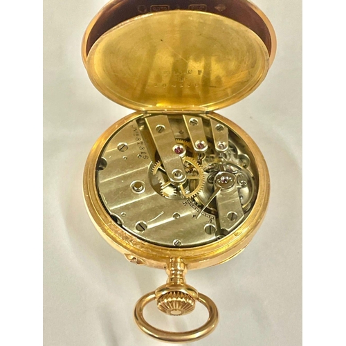 2 - A Ladies 18ct gold Patek Philippe pocket watch, working condition. Case fully hallmarked including d... 