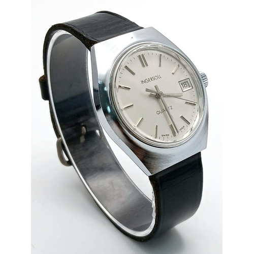 564 - A Good Condition (Serviced October 2024) Ingersol Quartz Date Watch. 36mm Case. Comes with a Lifetim... 