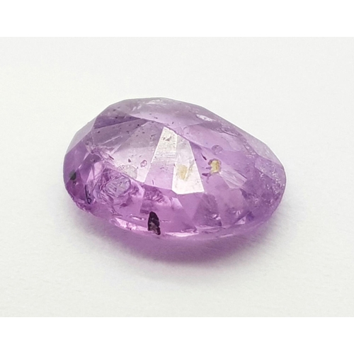 1544 - A 1.67ct Untreated Natural Madagascar Sapphire, Purplish Pink Colour, in the Oval Faceted cut. Comes... 