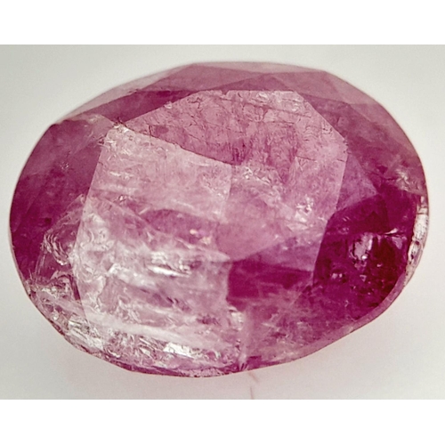 1235 - A 4.67ct Rare Burmese Pinkish Red Ruby Gemstone - AIG certified.