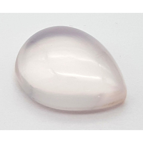 1858 - A 15 Ct Natural Brazilian Rose Quartz Gemstone, in the Pear Cabochon Shape. Comes with the GLI Certi... 