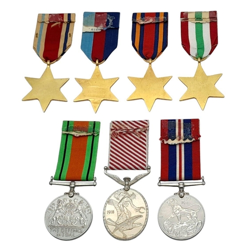 200 - An Air Force Medal (AFM) (GVIR Fid Def 2nd type) to a ‘Halton Brat’ in a group of seven, consisting ... 