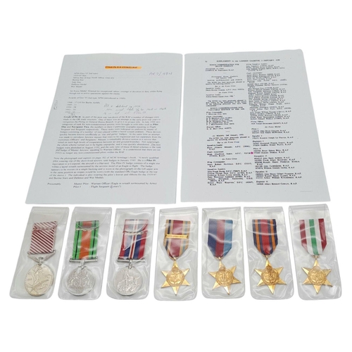 200 - An Air Force Medal (AFM) (GVIR Fid Def 2nd type) to a ‘Halton Brat’ in a group of seven, consisting ... 