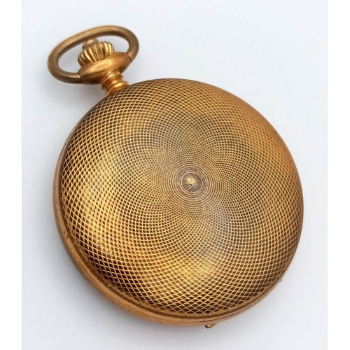 406 - Gentleman’s Vintage ‘GRADUS’ POCKET WATCH. 17 Jewels, Swiss Made. Gilded finish. Manual winding. Ful... 