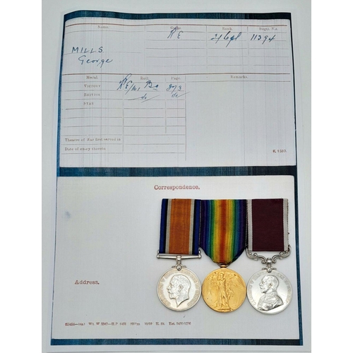 493 - A long service group of three medals to the Royal Engineers, consisting of:
British War Medal and Vi... 