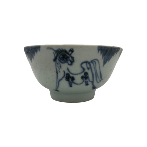 1384 - A collection of antique Chinese porcelain, including a Qing Dynasty blue and white bowl with hand-pa... 