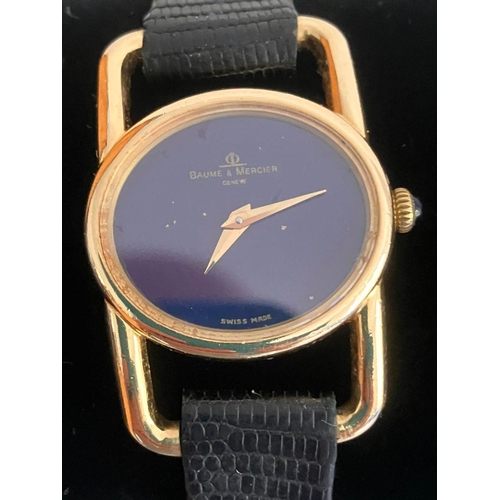 105 - Ladies vintage 18 CARAT GOLD BAUME & MERCIER WRISTWATCH. Model 38281 LUCHETTO DESIGN in 18 Carat Gol... 