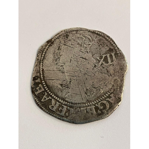 273 - CHARLES I (1625 - 1649) I HAMMERED SILVER SHILLING. TOWER MINT MARK. Fair condition.