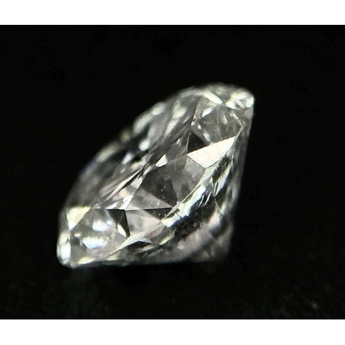 1939 - A 0.548ct Round Brilliant Cut Diamond. I1 clarity, F colour. Comes with IDL certificate.