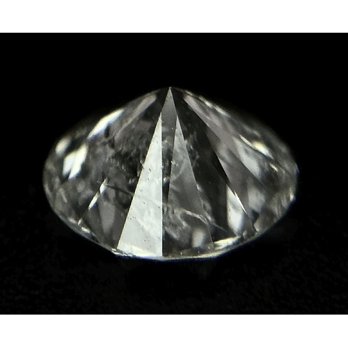 1939 - A 0.548ct Round Brilliant Cut Diamond. I1 clarity, F colour. Comes with IDL certificate.