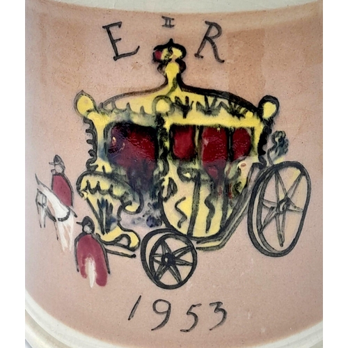 2071 - A 1953 CORONATION MUG  .   10cms TALL