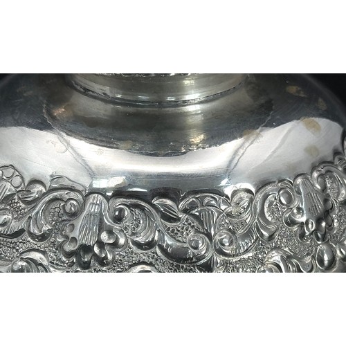 147 - An exquisite pair of Antique SILVER BON BON DISHES. Beautifully crafted in Far Eastern style. Please... 